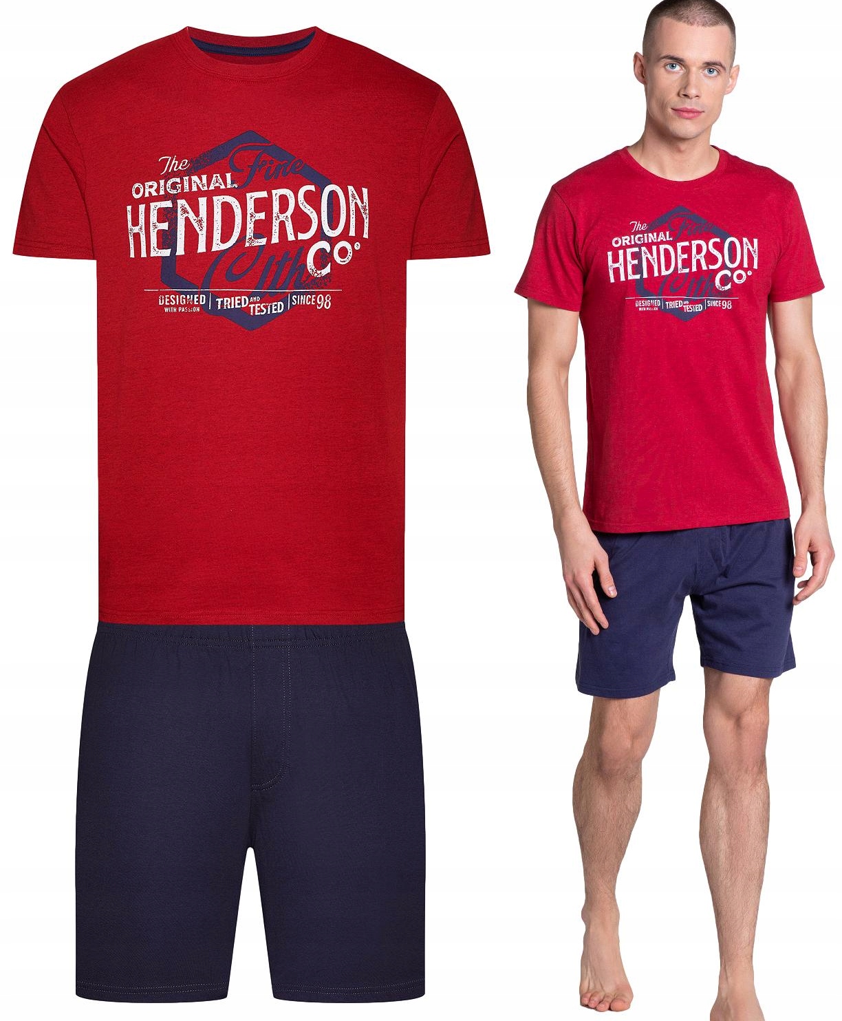 

Piżama męska Henderson Lars Original red XXL