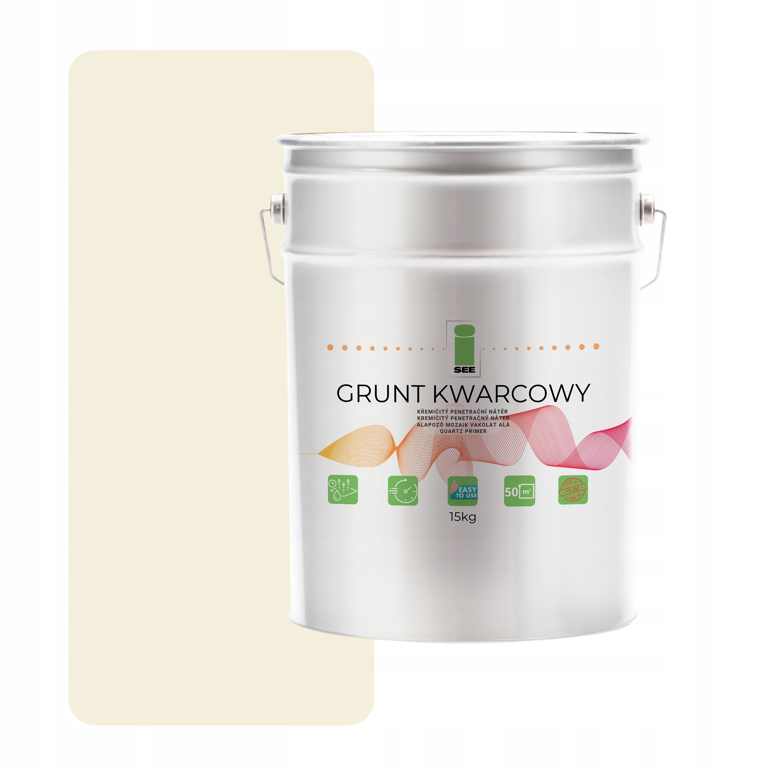 Křemenný Podklad Pod Silikonovou Omítku 15 kg Bílý Lehce Béžový F771