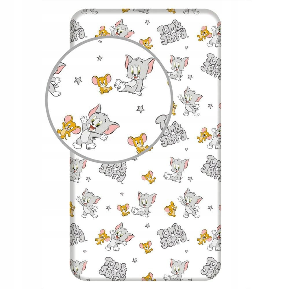 

Prześcieradło z gumką 90x200 Tom & Jerry