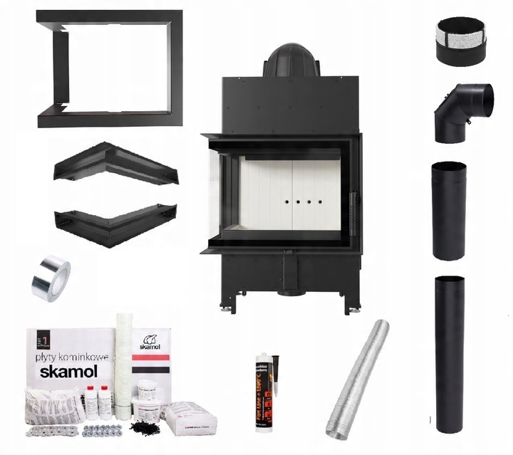 Komínová Vložka Ocelová Floki S Levá 8 kW Eko Set