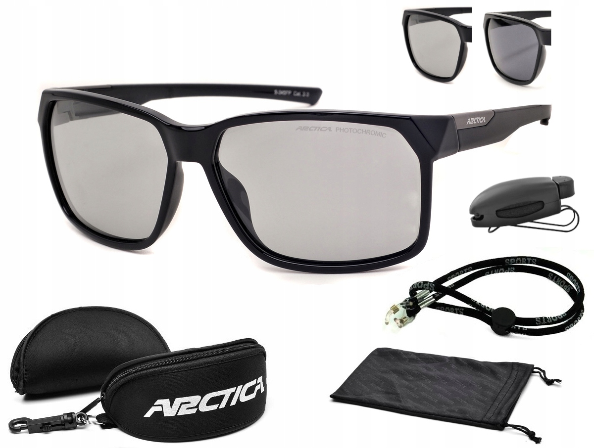 Arctica Okulary S-345FP Fotochromowe Polaryzacyjne Przeciwsłoneczne Gratisy