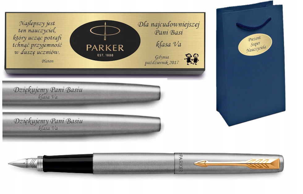 

Parker Jotter pióro St Gt Tabliczka Torebka Grawer