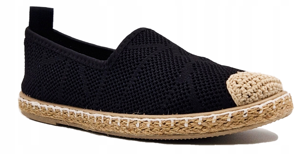 

Espadryle Damskie Buty Ażurowe Lekkie Czarne 41