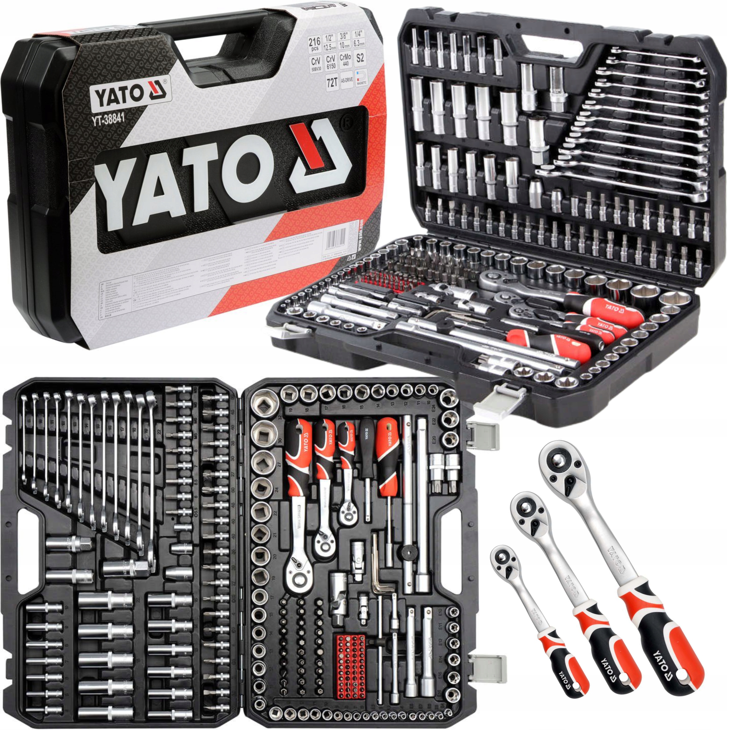 

Yato YT-3884 1 Zestaw Narzędziowy 216cz Walizka