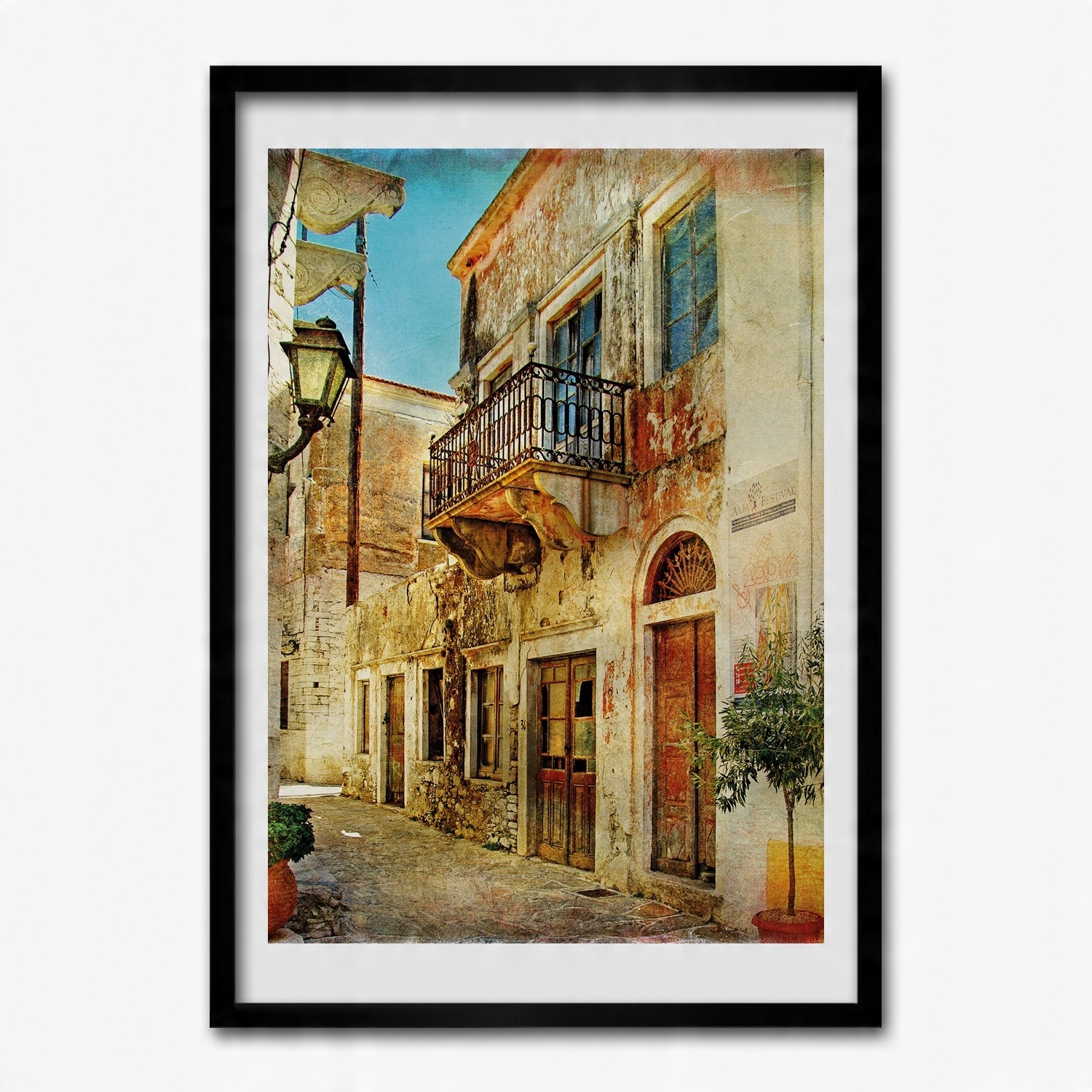

Obraz w ramie na ścianę Uliczka grafika 50x70 cm