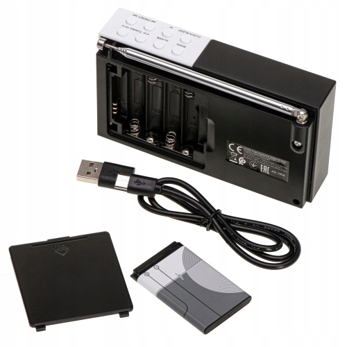 Radio Cyfrowe PLL AM/FM AD 1908 Bluetooth 5.0 USB/SD Budzik