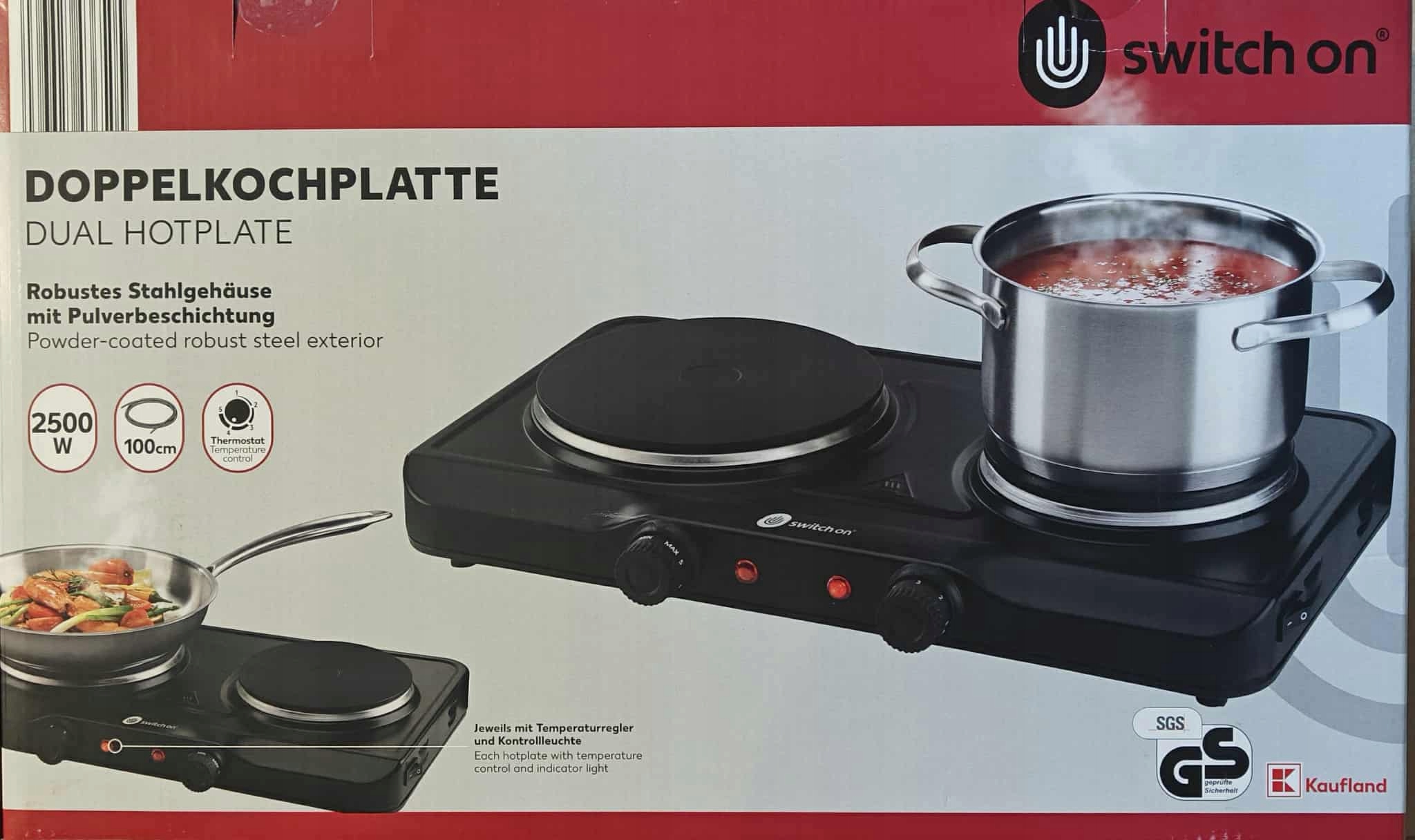 Kuchenka Elektryczna Dwupalnikowa Switch On 2500W