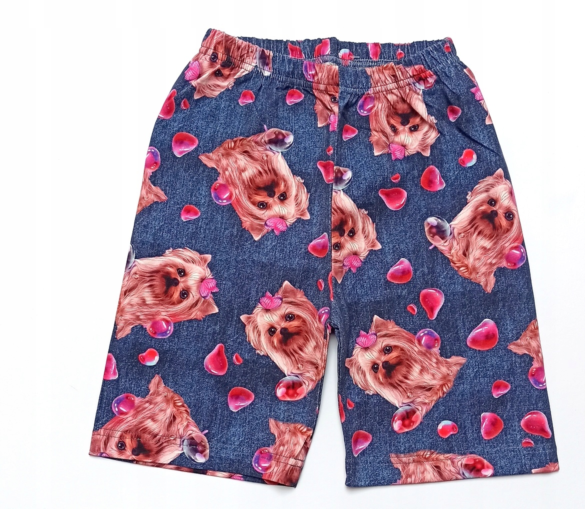 

legginsy krótkie spodenki getry pieski 3D 164