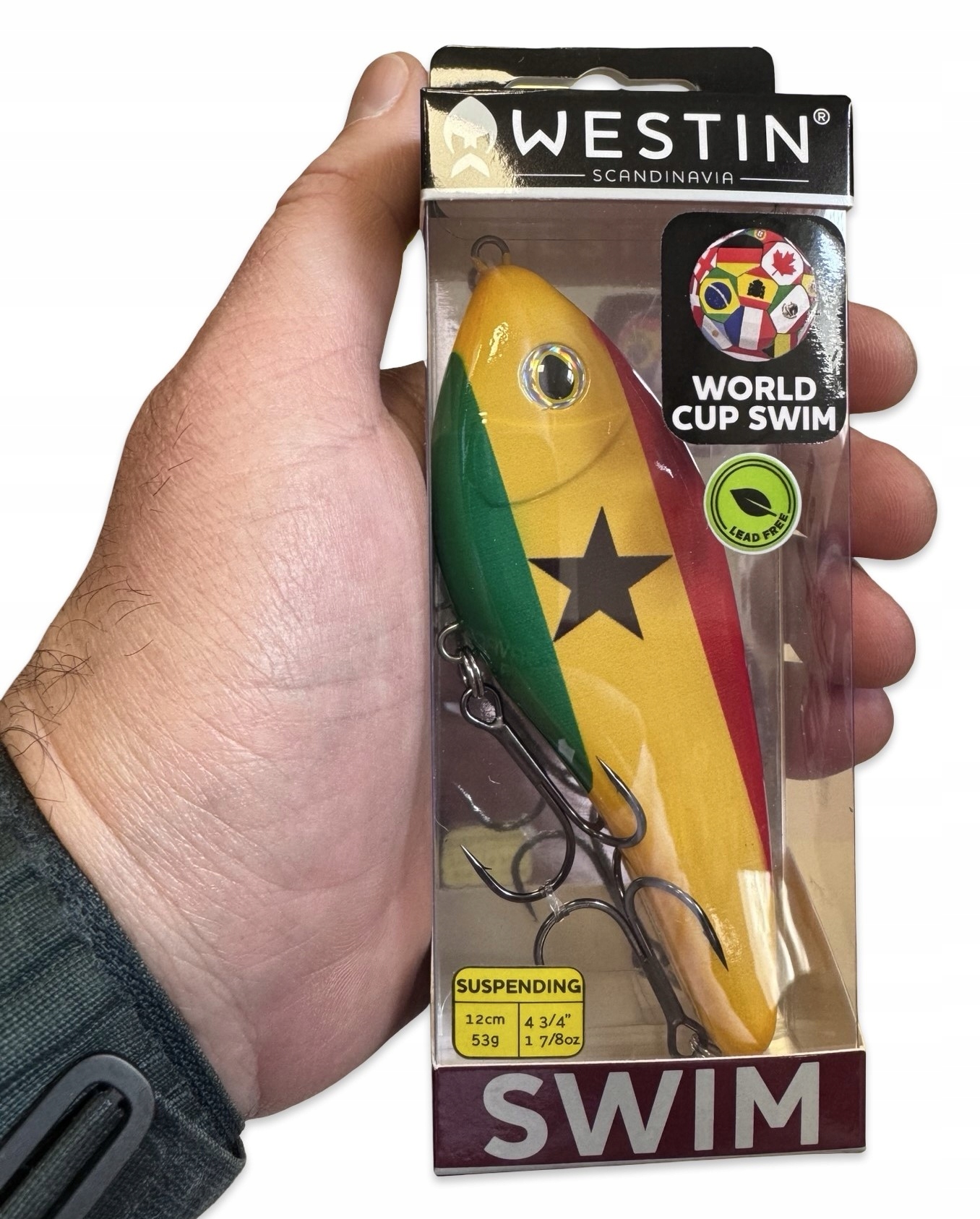 Limitowany Wobler Westin Jerk Swim World Cup Swim Ghana 12CM/53g
