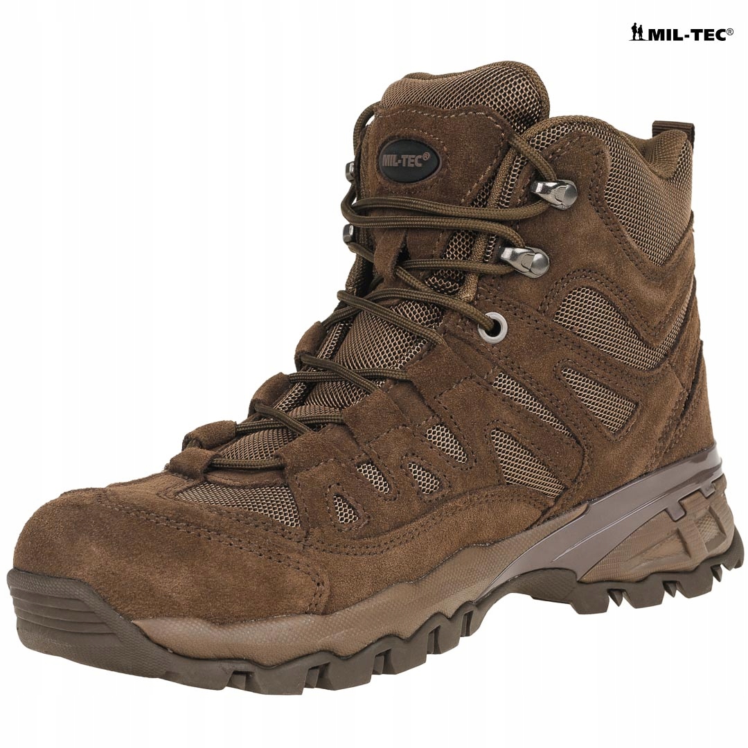 BUTY TAKTYCZNE BOJOWE SKÓRZANE SQUAD 5 Brązowe 45 Materiał wkładki inny