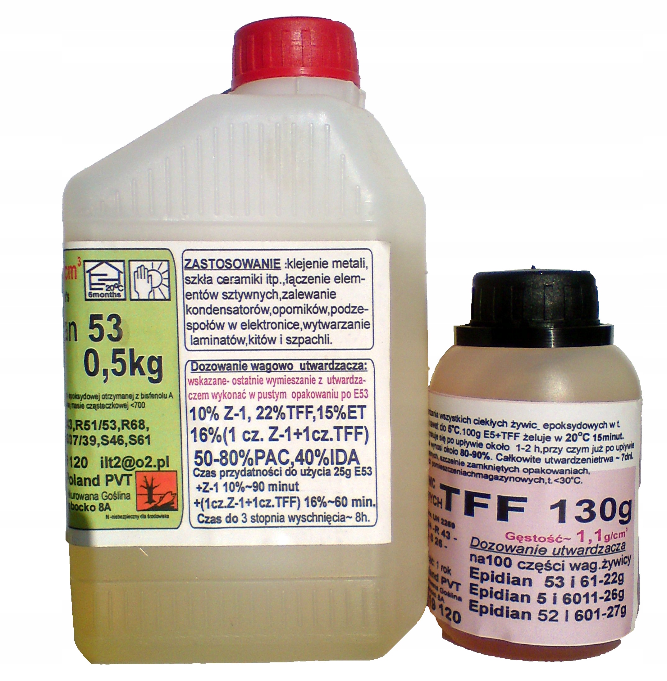 DWUSKŁADNIKOWY KLEJ EPOKSYDOWY EPIDIAN 53+TFF p