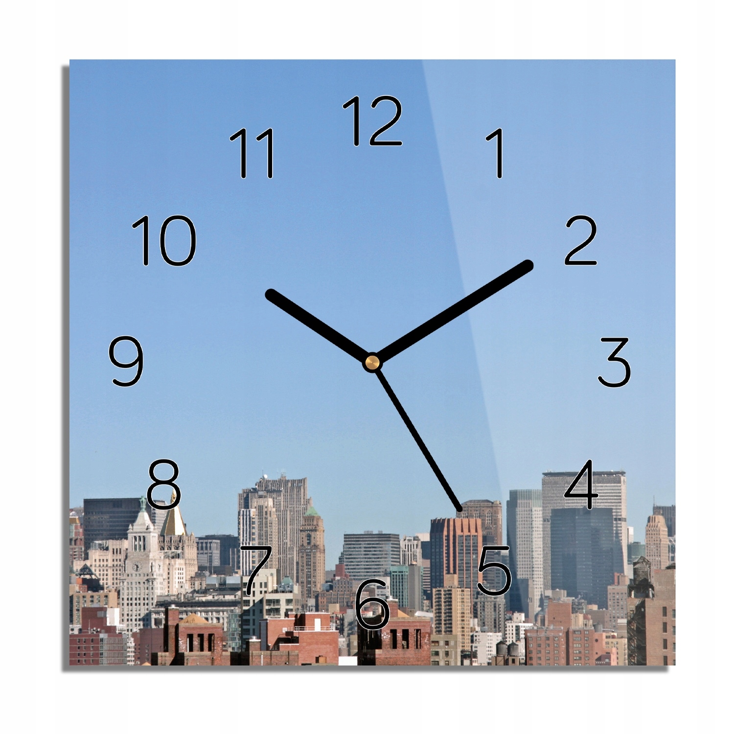

New York wieżowce zegar szklany nowoczesny 30x30