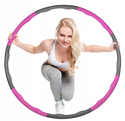 PIANKOWE Składane Hula Hop MASAŻ Odchudzający NIEBIESKI Marka inna