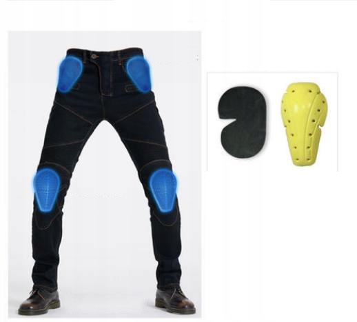 SPODNIE MOTOCYKLOWE BOJÓWKI MĘSKIE JEANSY Model JEANES MESKIE