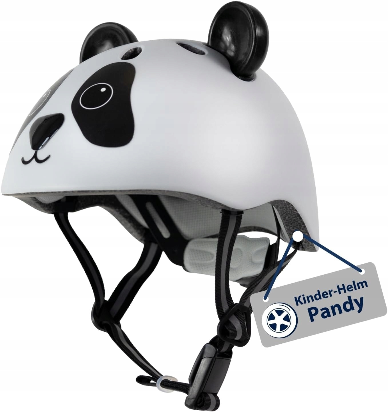 Lekki Kask dziecięcy Hudora Pandy rozmiar Xxs 44-47 cm Szary