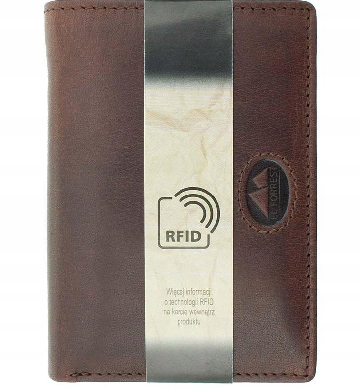 P420 Męski portfel EL FORREST skóra naturalna RFID