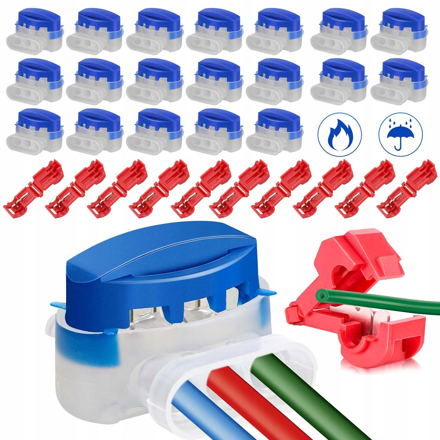 20 SZTUK WODOSZCZELNE ŁĄCZNIKI KABLOWE DO ROBOTA KOSZĄCEGO, ZACISKI KABLOWE