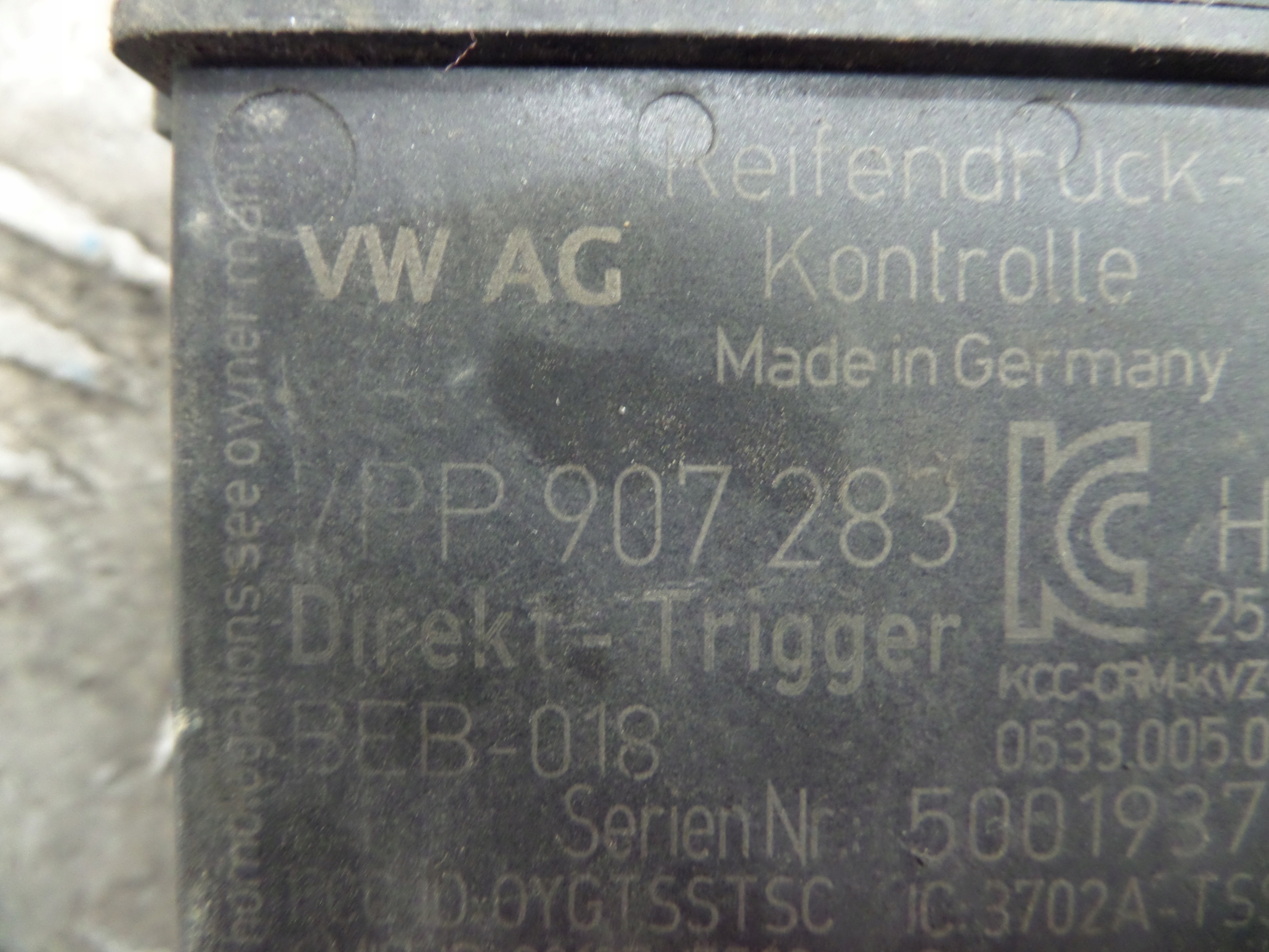 Centralina pressione pneumatici, gomme Audi RS6 7PP907283