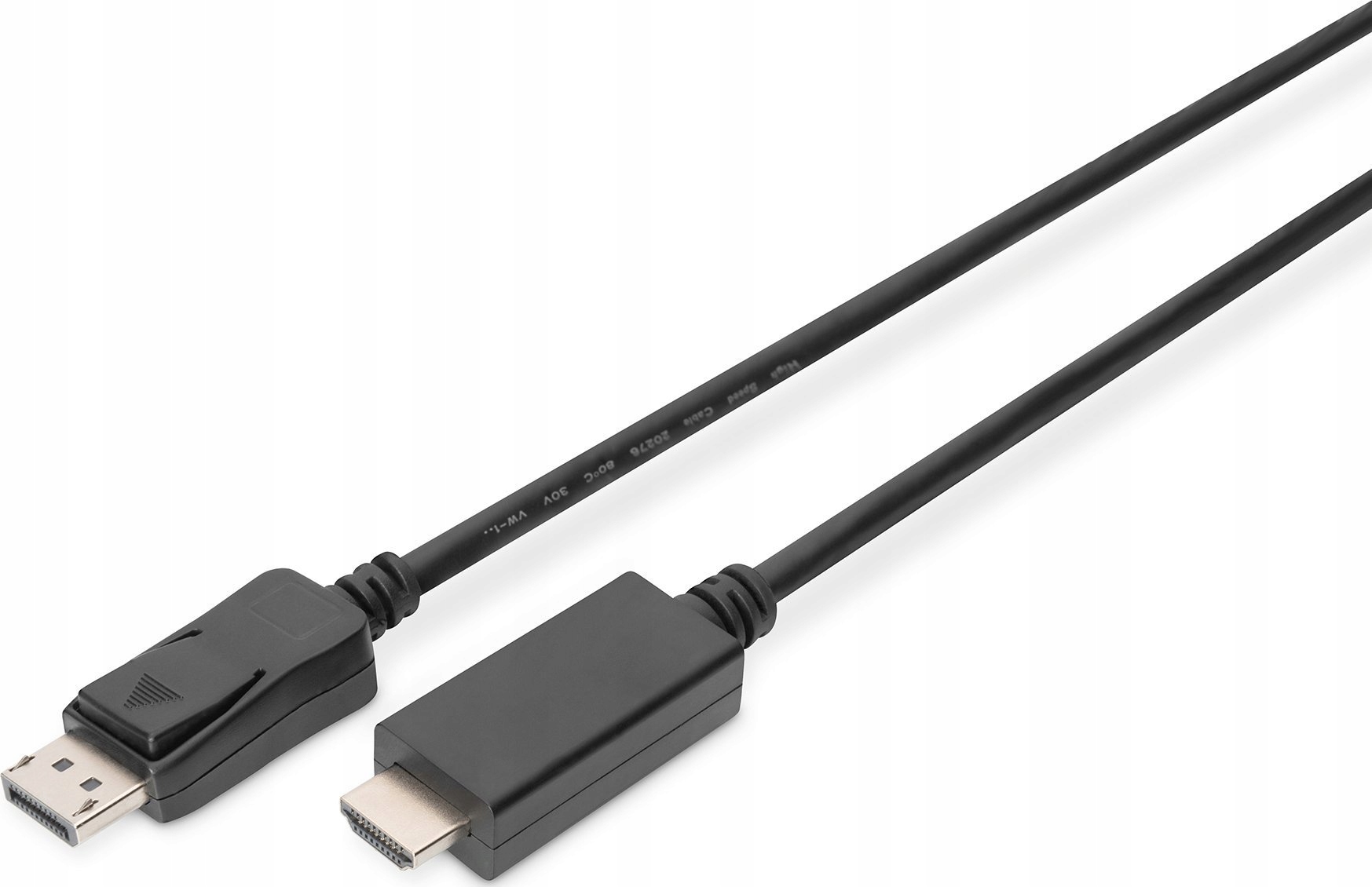 Kabel DisplayPort Hdmi 1m czarny (AK340303010S)