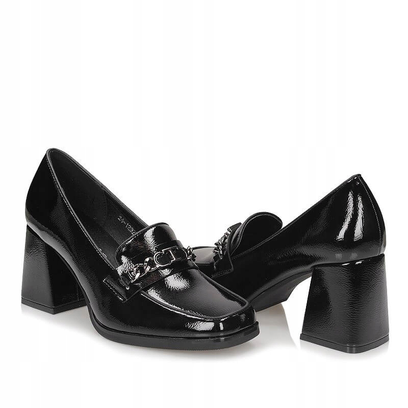 Modne Lakierowane półbuty Potocki 24-12322 Rozmiar 37