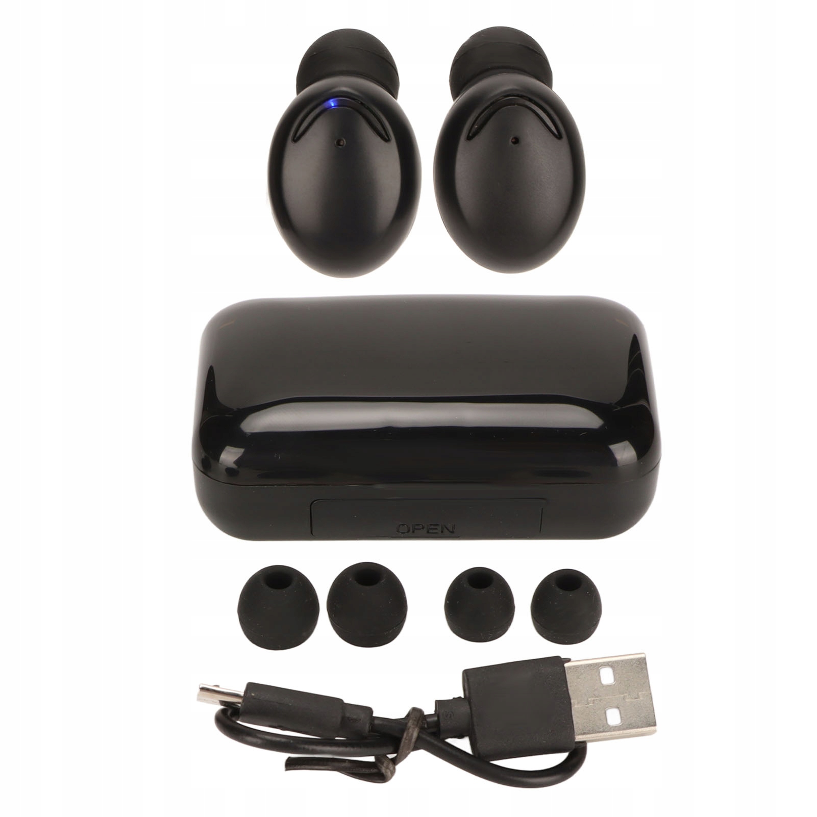 bluetooth earbuds low latency hifi noise reduction led display waterproof t