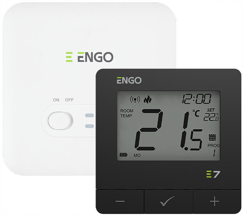Engo Regulátor Teploty, Programovatelný, Bezdrátový, Černý