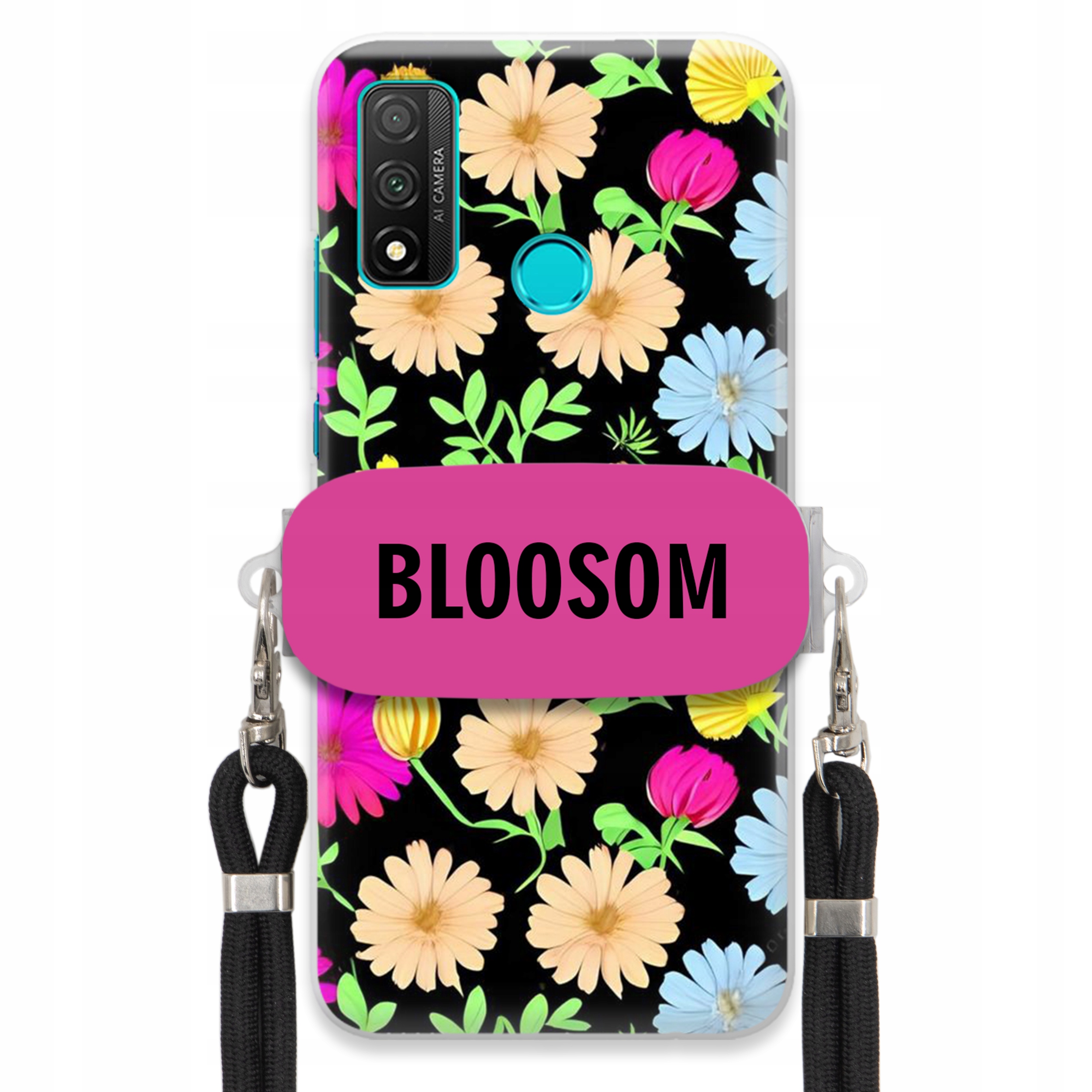 Pouzdro Držák Crossbody pro Huawei P Smart 2020 Kryt Květiny Bloosom Flower