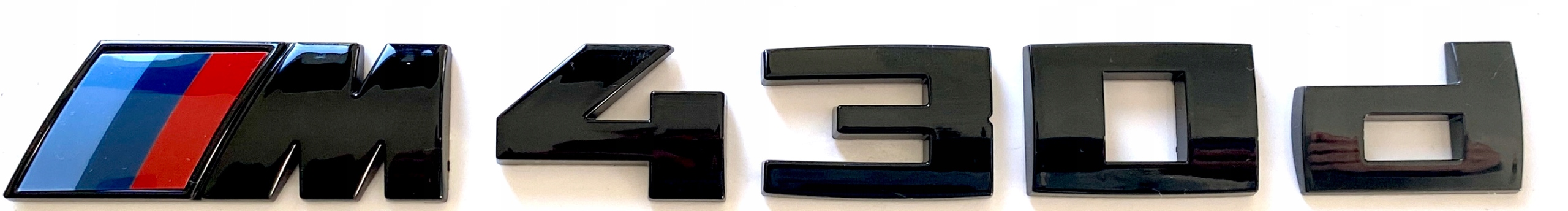 M430dBL - BMW 4 ' m430d емблема логотип значок чорний