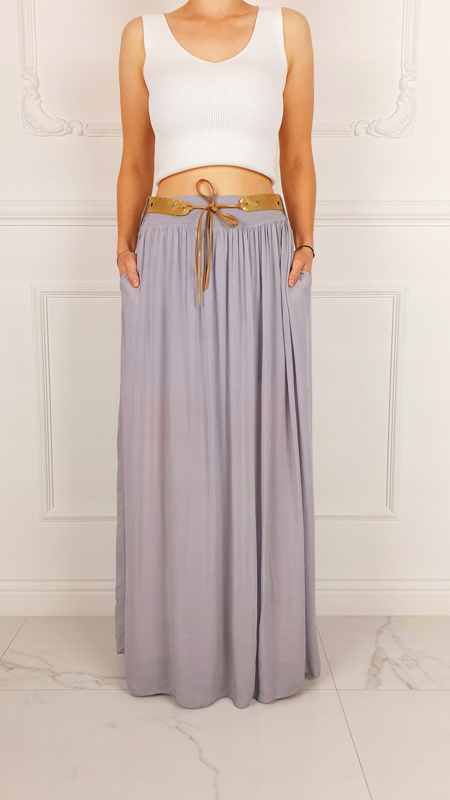 ZWIEWNA DŁUGA SPÓDNICA MAXI DO KOSTEK BOHO DAMSKA Marka inna