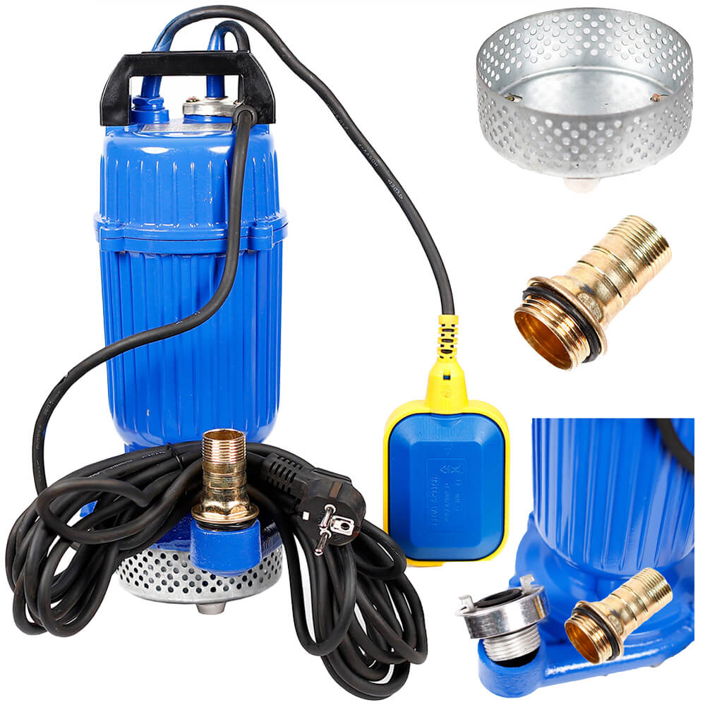 Pompa Z Pływakiem Do Wody Czystej Brudnej Pływak 2650W Zatapialna Zestaw