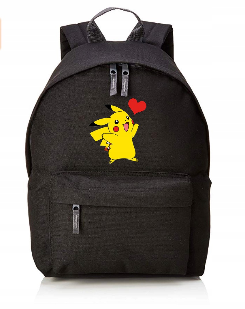 Školní batoh, Pokemon, Pikachu, černý, kvalita! 18L Odolný!