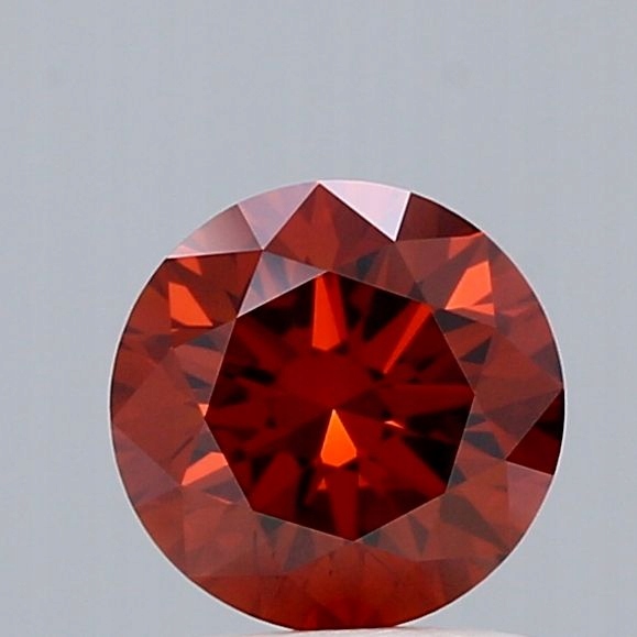 Diament laboratoryjny kolorowy 1.11ct ROUND Fancy Deep Reddish Orange VS1 (