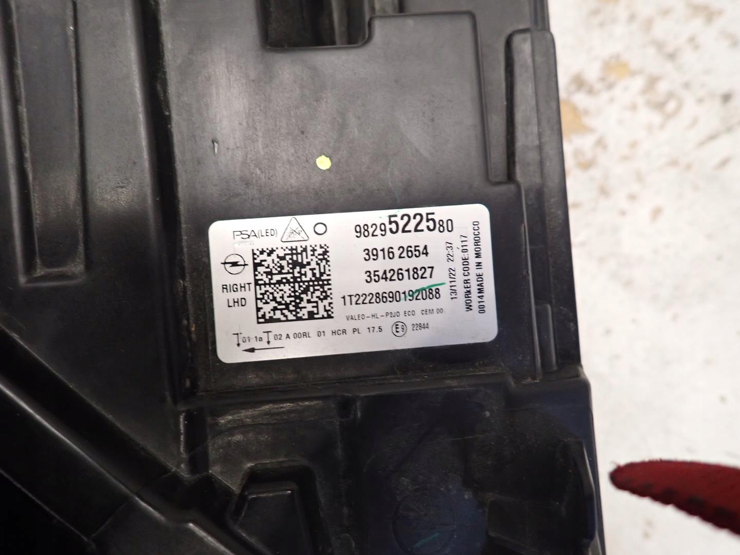 light front front right OPEL CORSA F 2019- FULL LED 9829522580