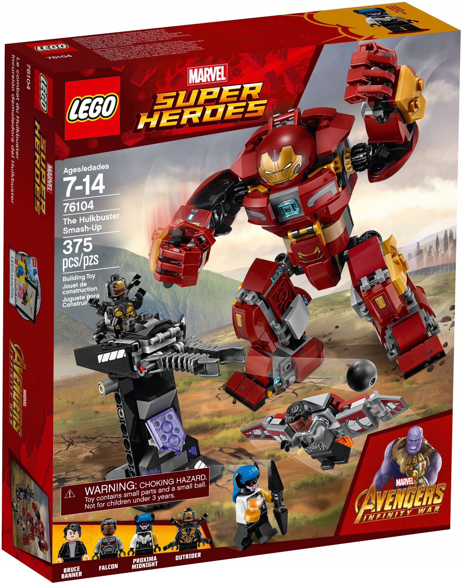 

Lego 76104 Heroes Walka W Hulkbusterze