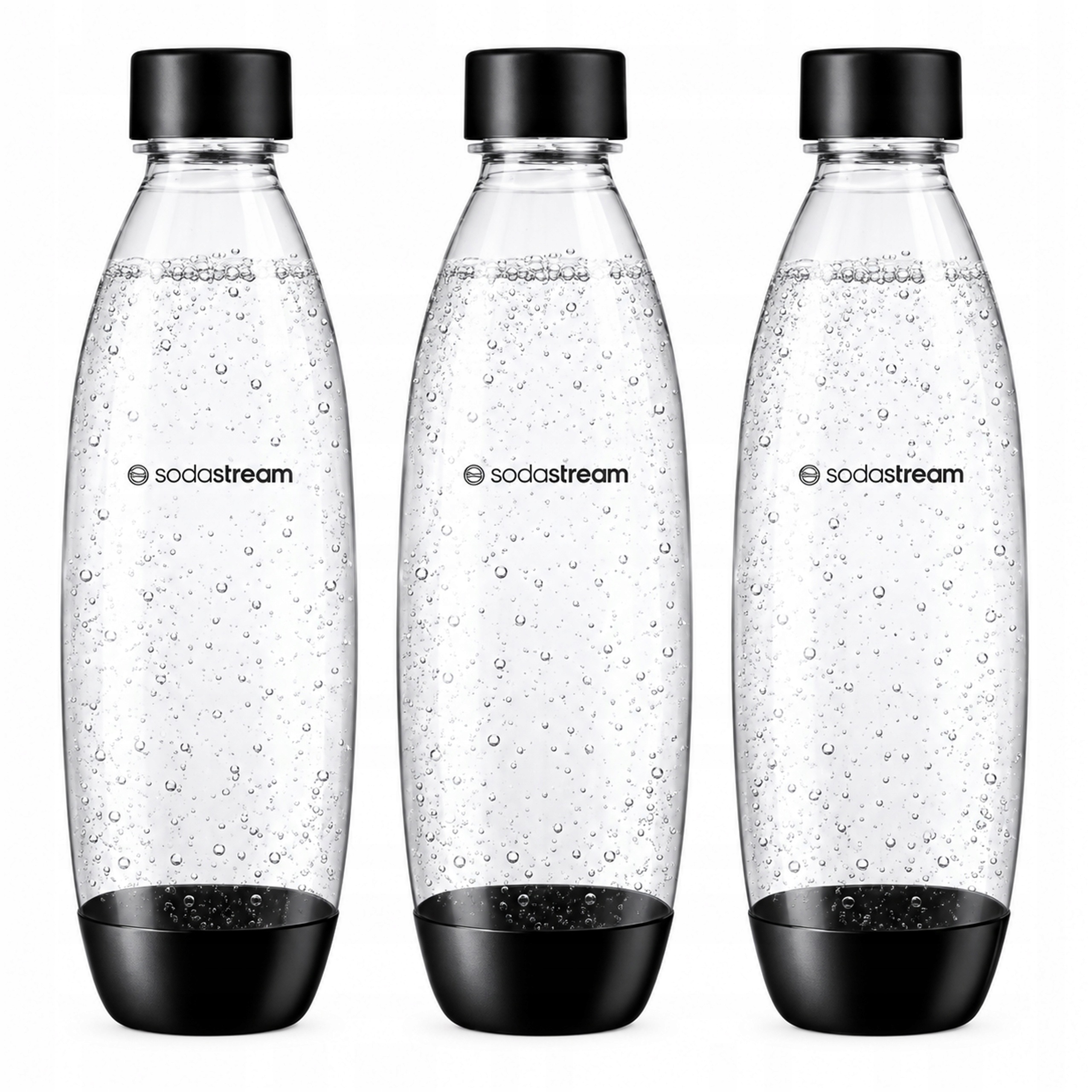 3x Butelka do saturatora Sodastream Fuse 1L czarna kompatybilna z Terra