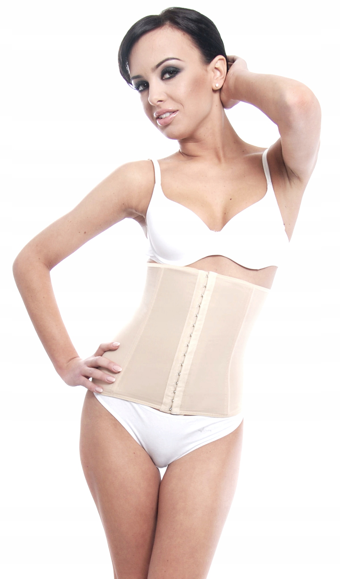 Orirose PAS gorset mocno WYSZCZUPLAJĄCY modelujący BRZUCH talię poporodowy Materiał dominujący poliamid