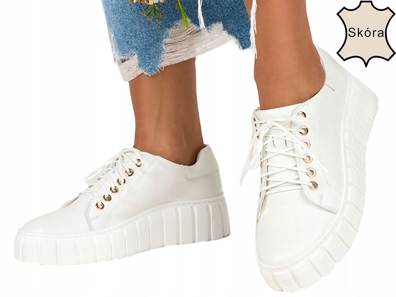 CREEPERSY TRAMPKI SKÓRZANE PL DAMSKIE BUTY NEW 41