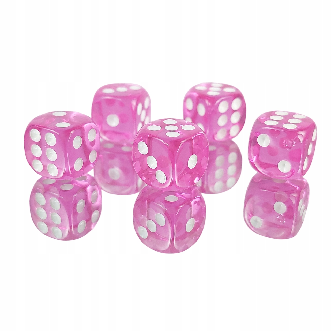 ZESTAW 10 KOSTEK K6 RPG SMOCZE SERCE KOŚĆ 1,1 CM Liczba ścian 6