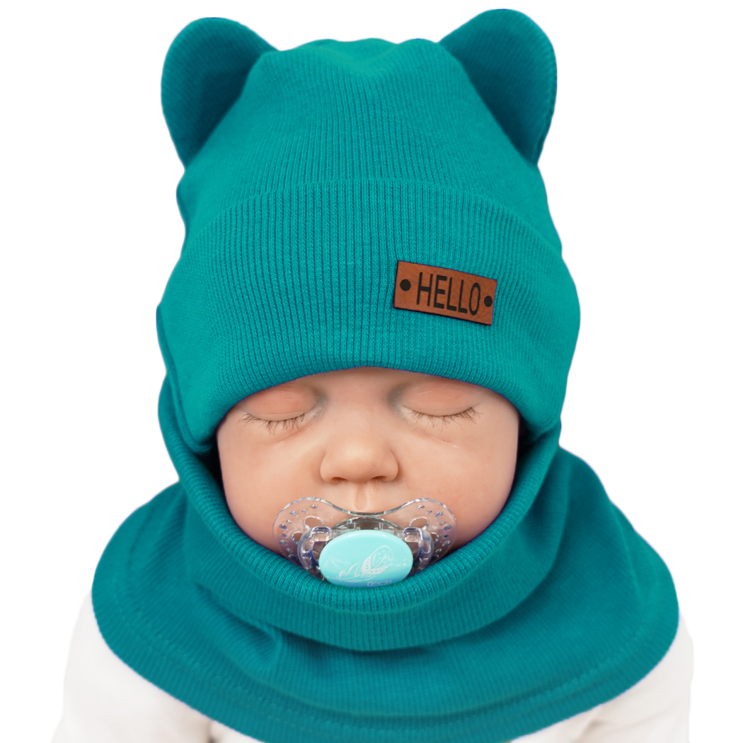 

Morski Komplet Bear czapka komin 44-46 Hello