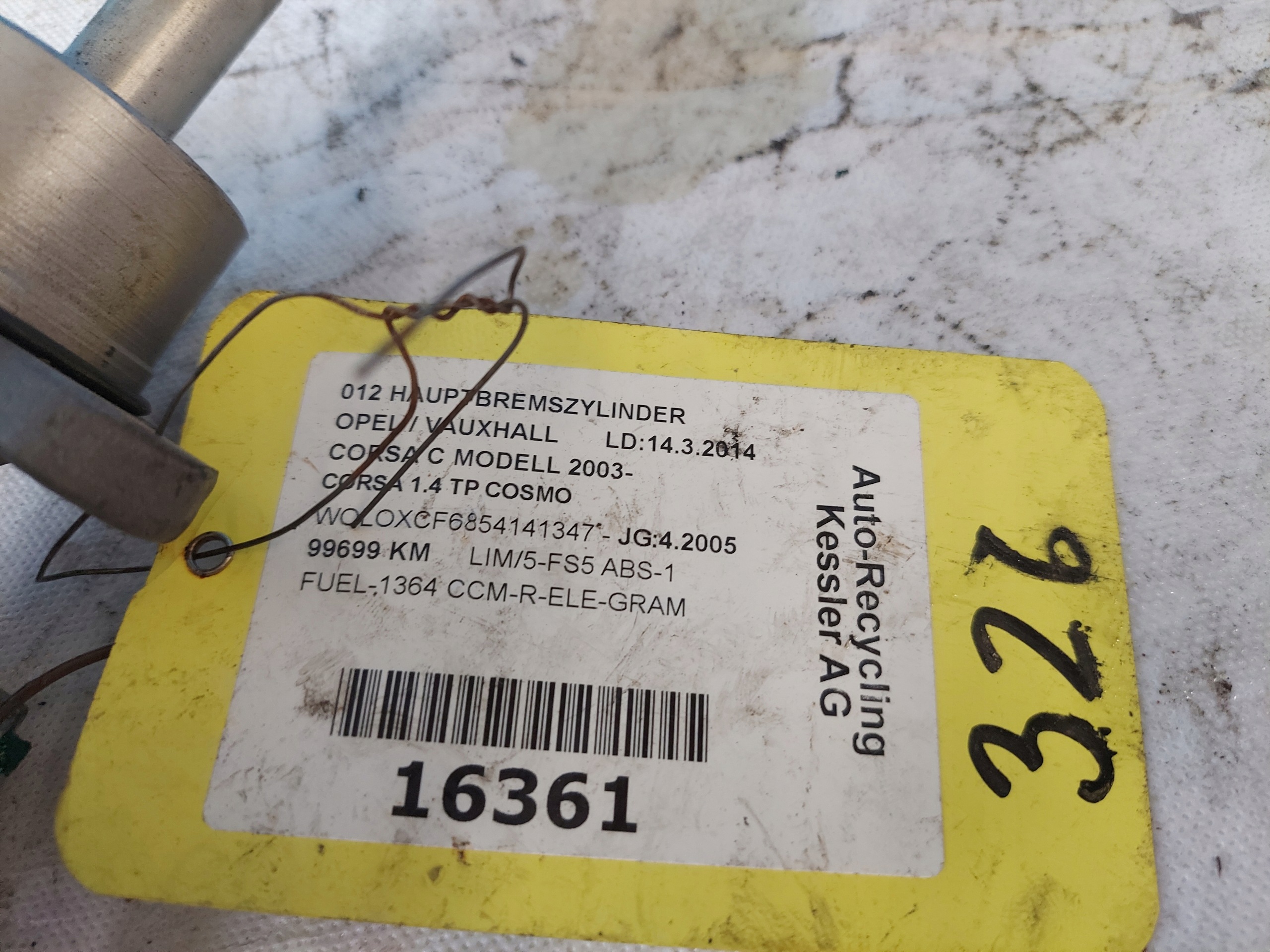 servo bubanj CORSA C 1.4 B BOSCH Y21637