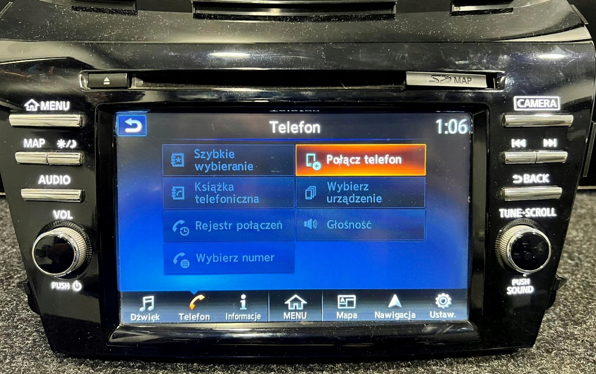 NISSAN MURANO CONNECT POLSKIE MENU RADIO LEKTOR MAPA Marka Nissan