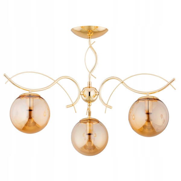 Výnimočný glamour luster Panda Zlatá, transparentné bubliny, tečúce hadice