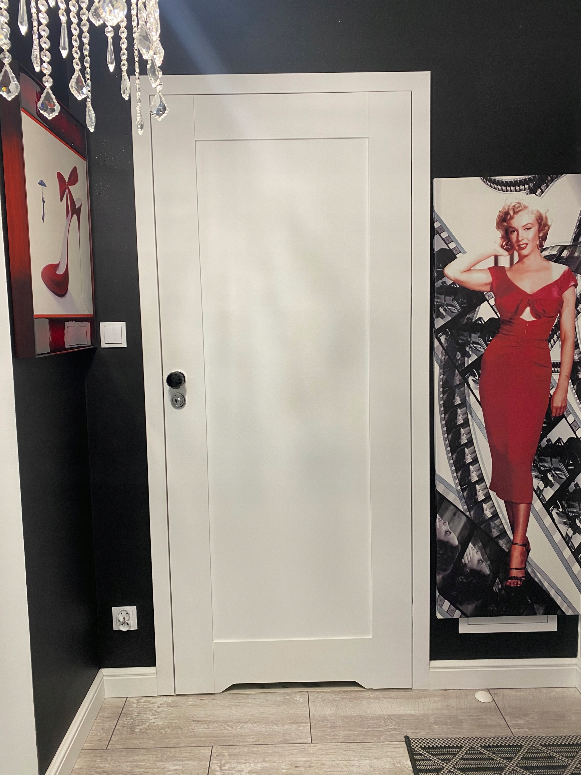 HIT DRZWI WEWNĘTRZNE WINDOOR BEZPRZYLGOWE ELEGANCE GLAMOUR SZARE MONTAŻ 8% Szerokość drzwi 80 cm