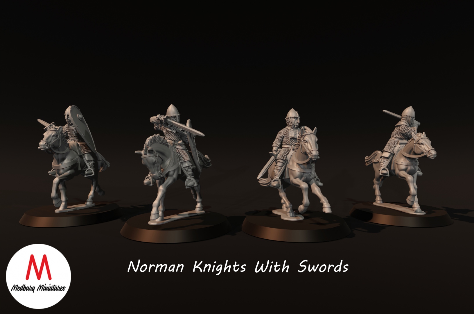Norman Knights With Swords - x1