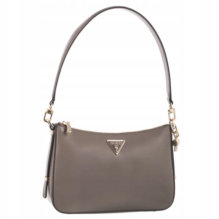 Dámská kabelka Guess Daryna Top Zip Shoulder Bag Dark Taupe Béžová