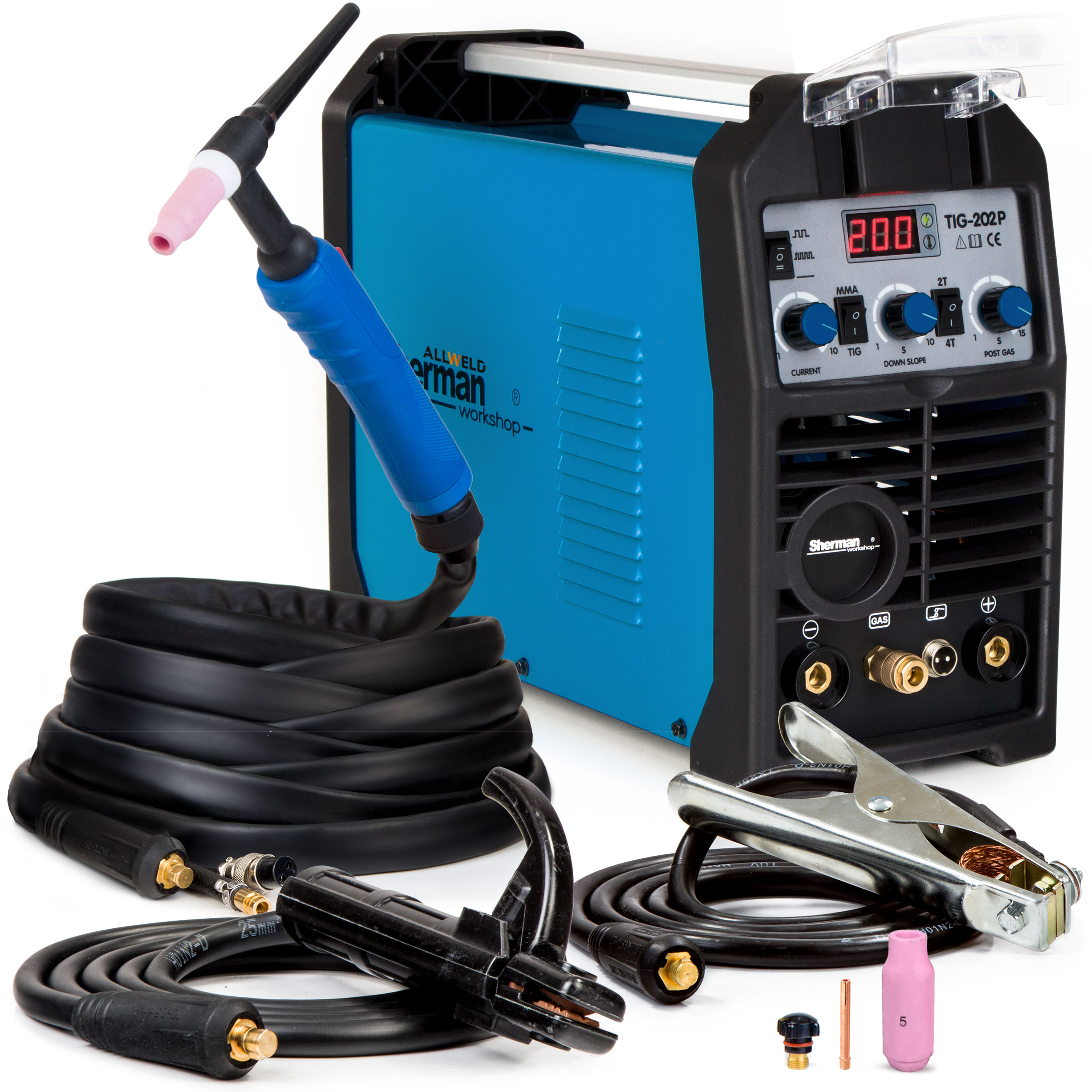 

Spawarka Sherman Tig DC Mma Puls 230V 200A Zestaw