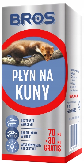 

Bros Płyn Środek Na Kuny Ochrona Kabli W Aucie