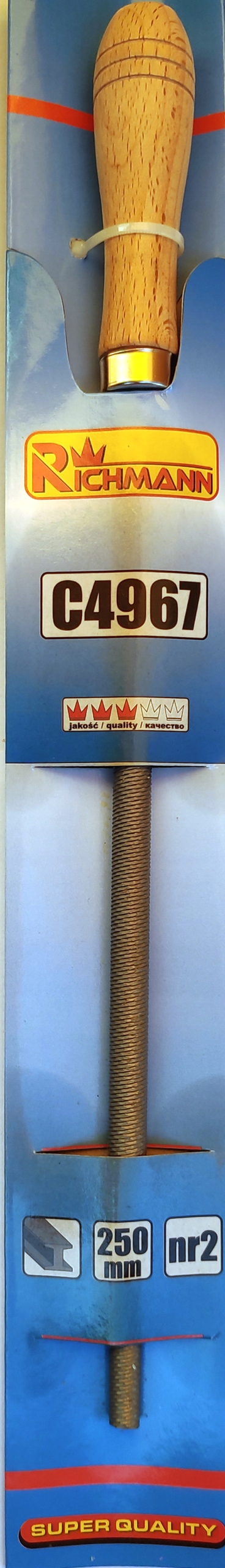 Pilnik do metalu 250mm okrągły nr2 RICHMANN