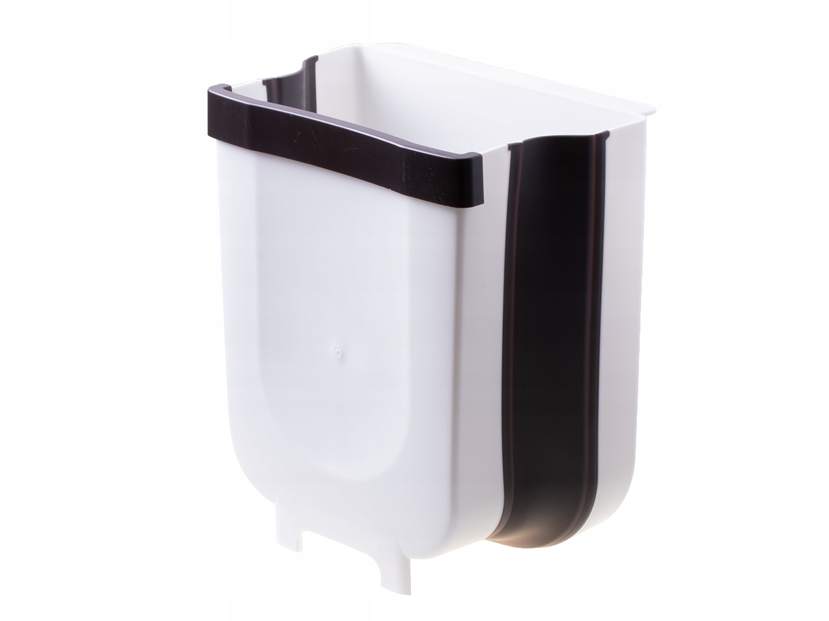 Levně Skládací odpadkový koš – bílý