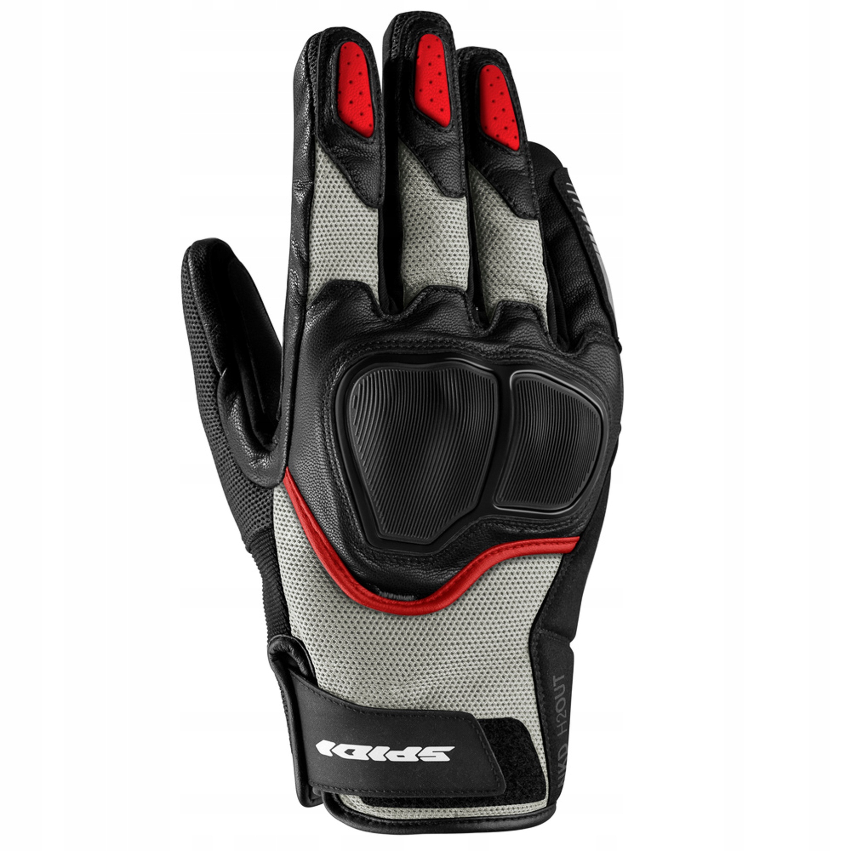 Rękawice motocyklowe Spidi NKD H2Out popielate S